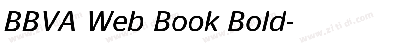 BBVA Web Book Bold字体转换 BBVA Web Book Bold字体转换